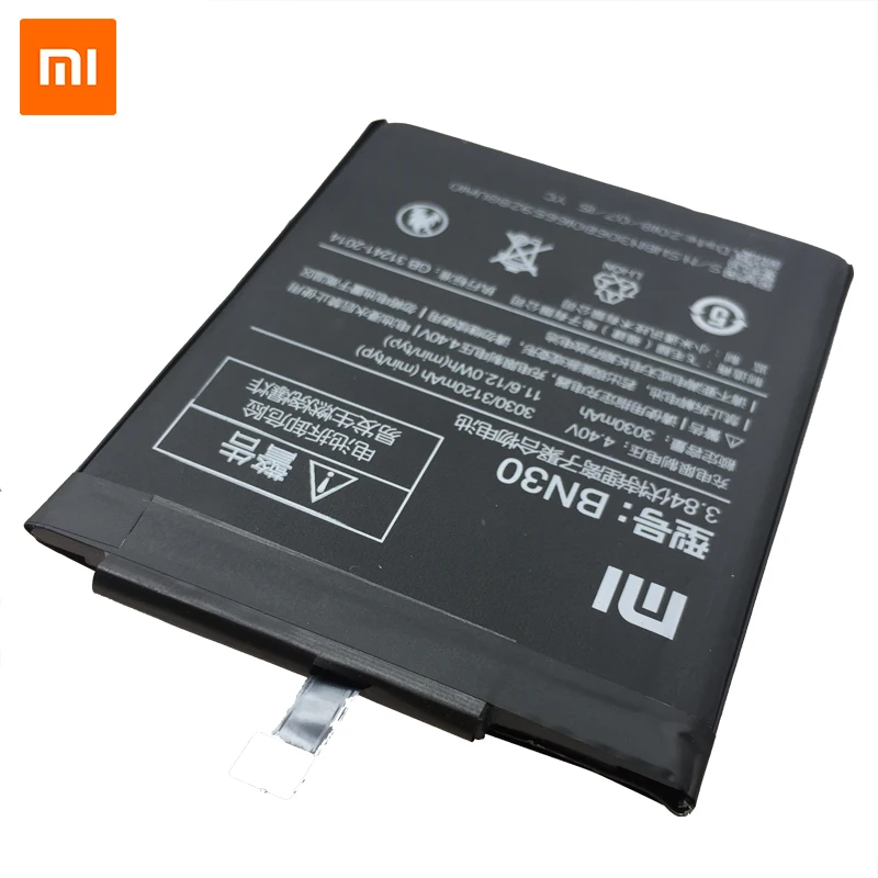 Xiaomi Оригинал BN30 сменные батареи для Redmi 4A высокое качество 3120mAh Redrice Hongmi