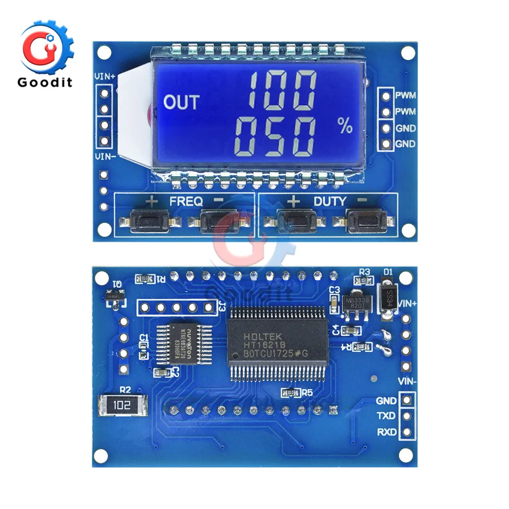 Генератор сигналов ШИМ импульсная Частота Рабочий цикл регулируемый модуль ЖК