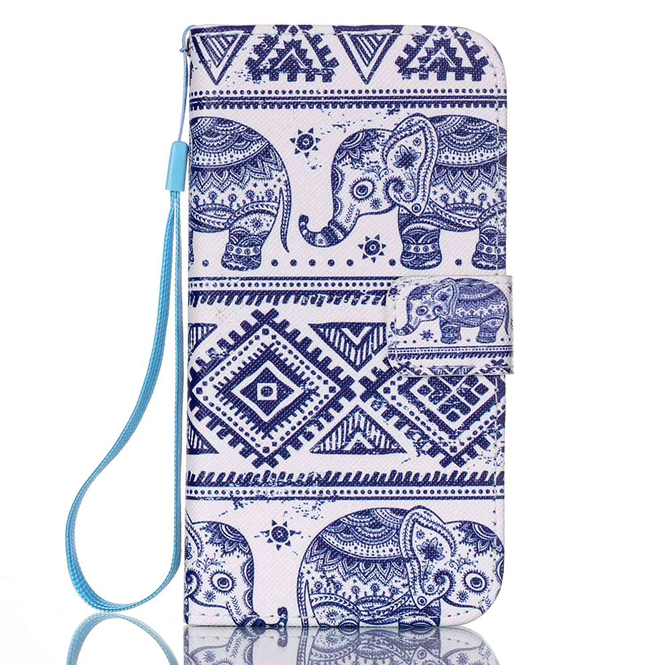 Luxury Fashion Pattern Flower Owl Wallet PU Flip Case for Apple iPhone 4 4S 5 5S SE 5C i6 6 6S 7 Plus 8Plus Cover Fundas | Мобильные