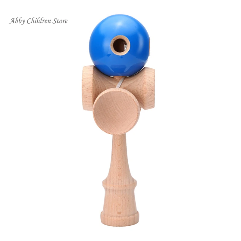 Abbyfrank 5 отверстий чашек деревянный Kendama традиционный игрушечный мяч игра PU краска
