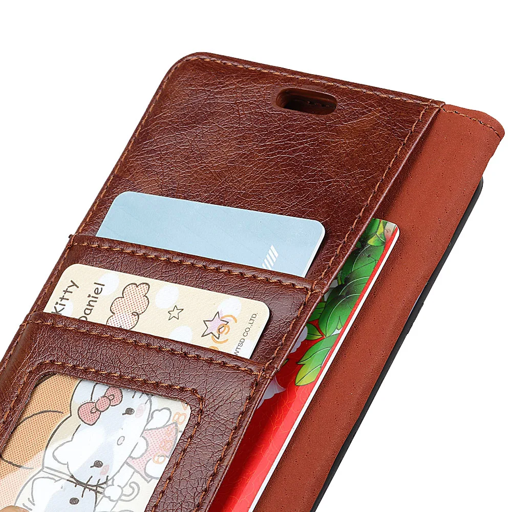 Napa Pattern Case Shockproof TPU Base Card Pocket Leather For NOKIA 7.1 Flip Cover with Stand | Мобильные телефоны и