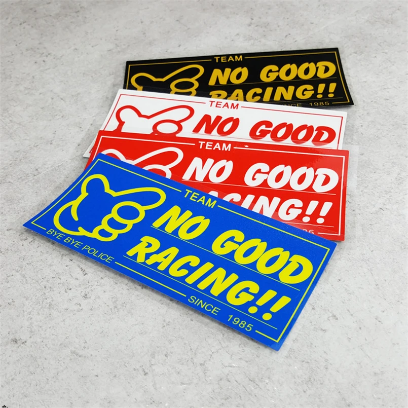 180x80mm Japan JDM NO GOOD RACING POLICE с 1985 автомобильные наклейки для мотоциклетного шлема
