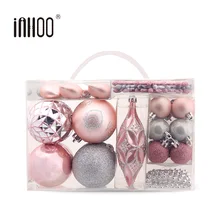 Inhoo 2019 Новый год серебряный порошок Новогоднее украшение дерева