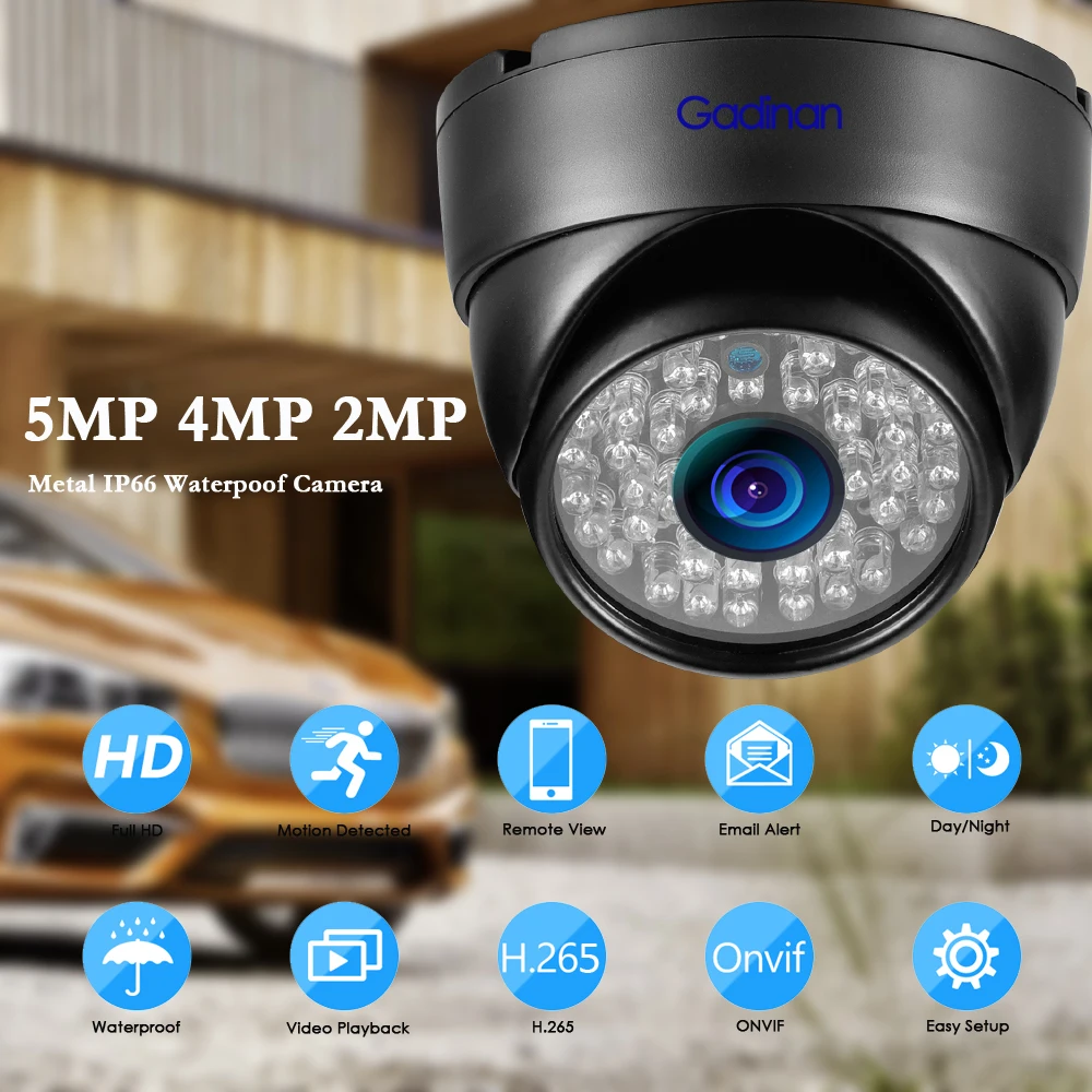Gadinan IP камера 5MP 1/2. 8 ''SONY IMX335 4MP 3MP 2MP купольная наружная камера безопасности CCTV ночное видение 48 в PoE видеонаблюдение