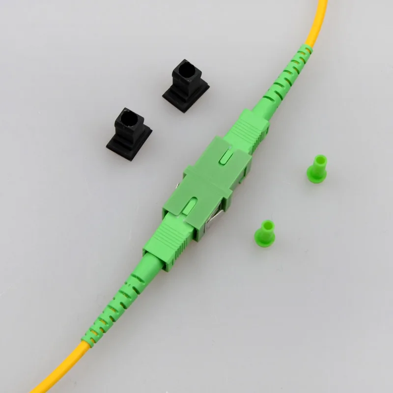 50PCS/bag SC to APC Simplex mode Fiber optic Adapter Without ears Optical fiber coupler flange FC connector | Мобильные телефоны и
