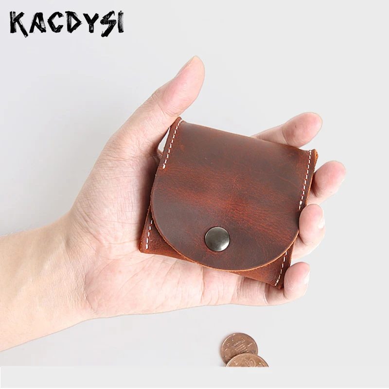Оригинальный винтажный кошелек KACDYSI из натуральной воловьей кожи для мужчин и