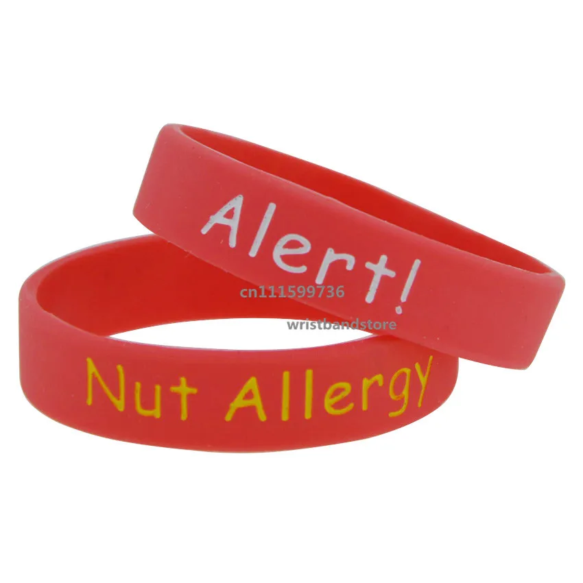 1 шт. гипоаллергенный силиконовый браслет 5 цветов|allergy wristband|allergy alert braceletnut allergy