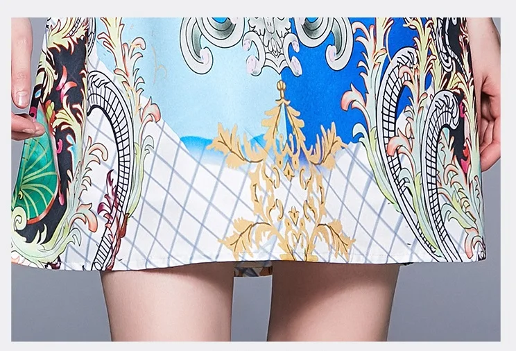 Женское винтажное платье без рукавов Пляжное мини-платье с круглым вырезом лето