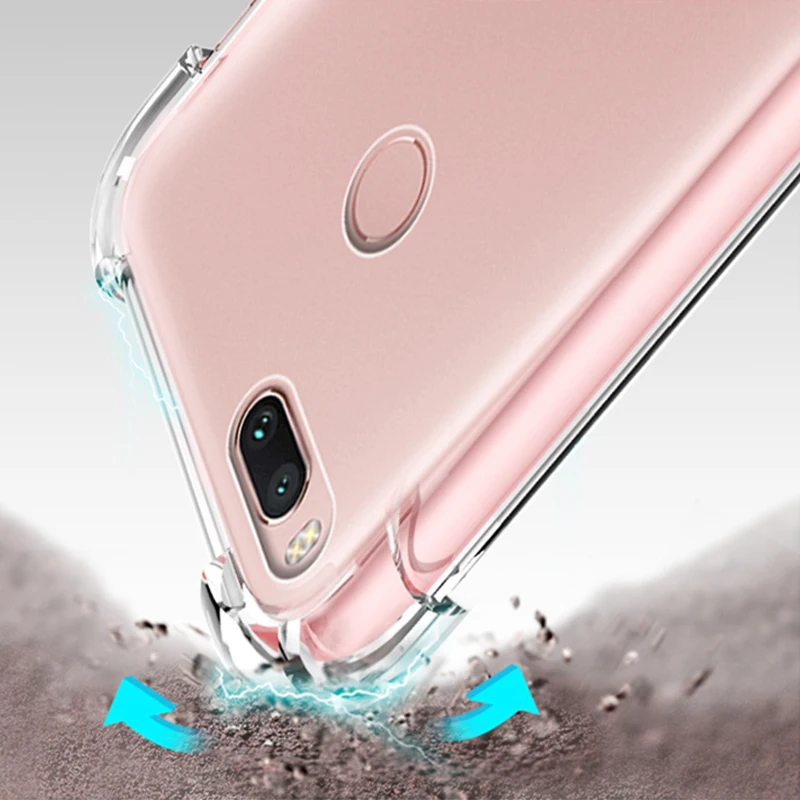 Ультратонкий прозрачный силиконовый чехол Portefeuille из ТПУ для Xiaomi Redmi 5 Plus Note 4 X 4X 4A 5A