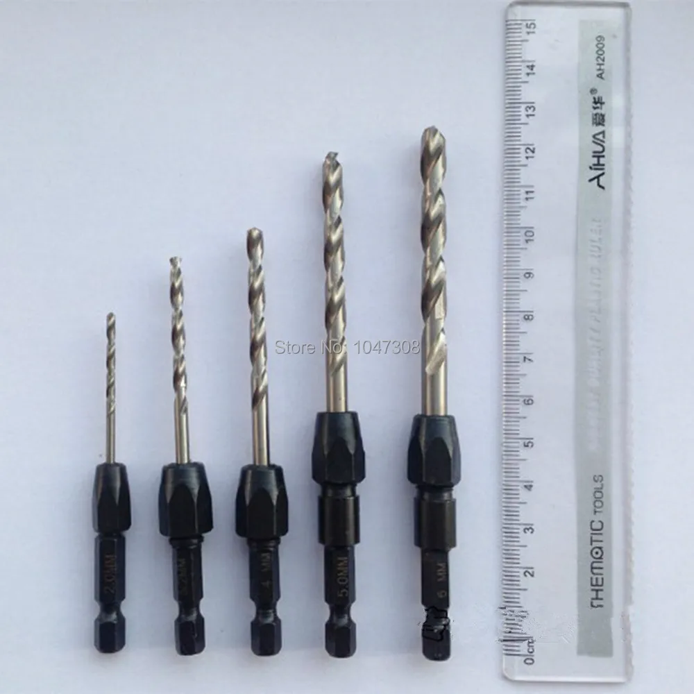5 упак. шестигранным хвостовиком быстрая смена сверла Комплект HSS6542