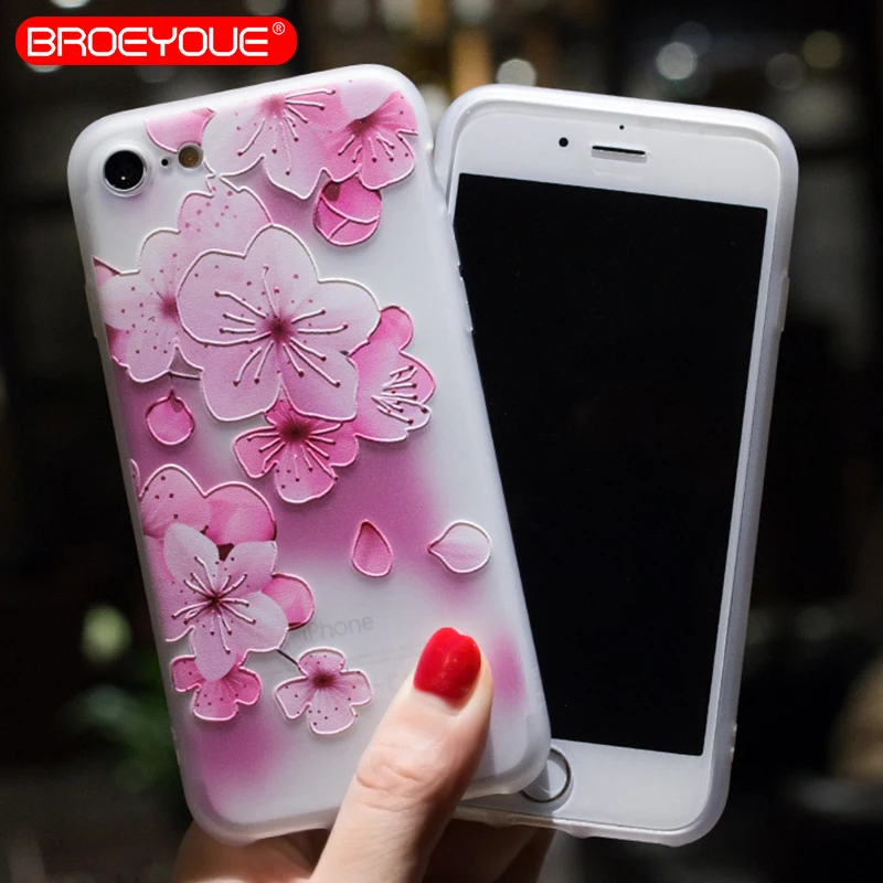BROEYOUE Case For Huawei Honor 6X 7X 9 Lite Nova 2 Plus 3E P20 P10 P9 P8 Relief Silicone Ultra Thin Cases Back Cover |
