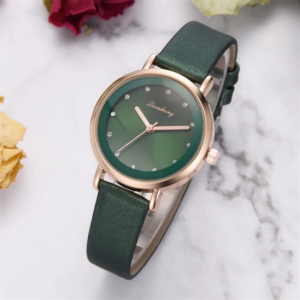 Licaihong модные повседневные Брендовые женские часы Reloj простые классические