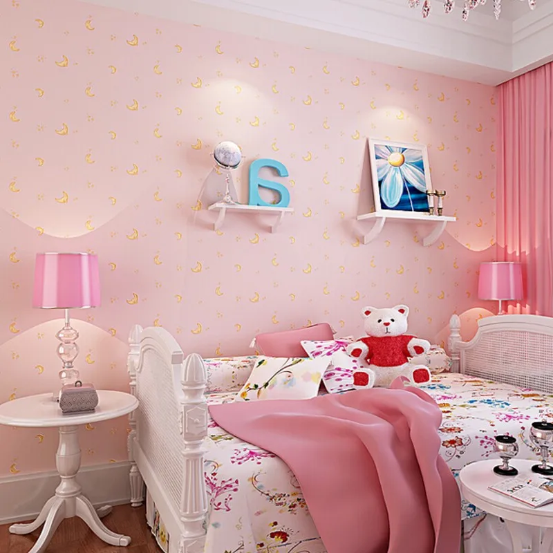 3D обои для мальчиков и девочек в спальню с изображением Луны звезд гостиной ТВ