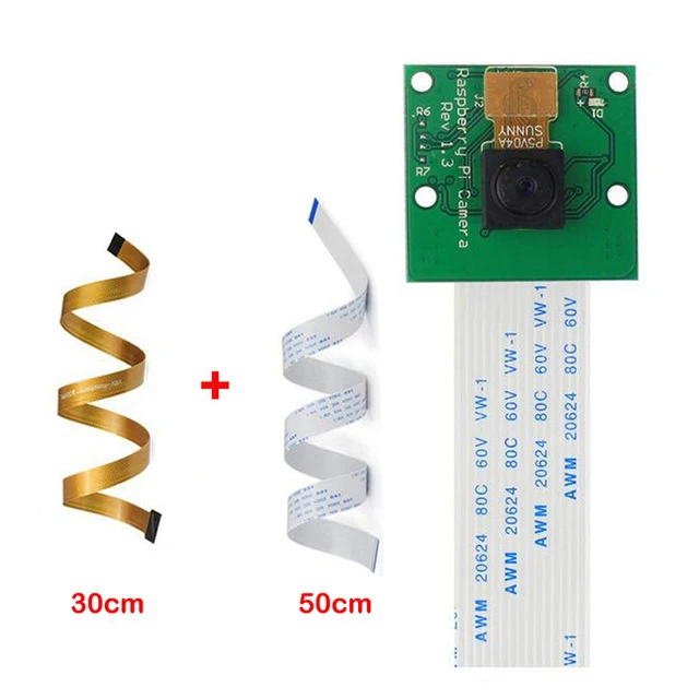 Кабель для камеры Raspberry Pi модуль 5 Мп 1080p с ленточным кабелем 30 см Zero и 50 3 B +
