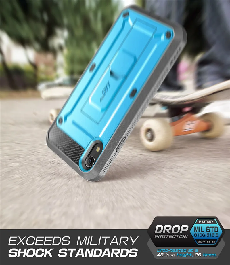 Чехол для iPhone XR 6,1 дюйма SUPCASE UB Pro, прочная кобура, чехол для телефона со встроенным протектором экрана и подставкой