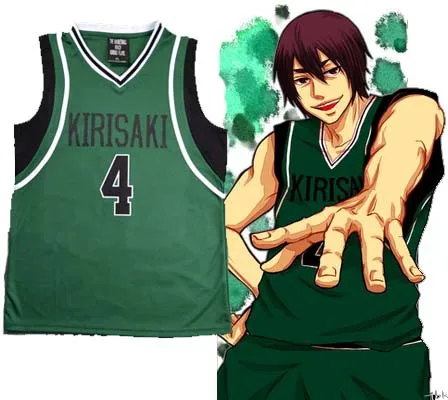 Аниме Куроко корзина Косплей Kirisaki школа #4 Kuroko no Basuke Hanamiya Makoto Джерси спортивная