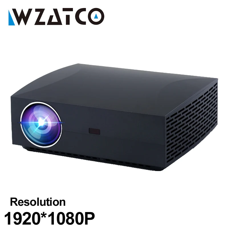 WZATCO F30 Full HD проектор 5500 люмен 1920x1080 разрешение светодиодный для домашнего