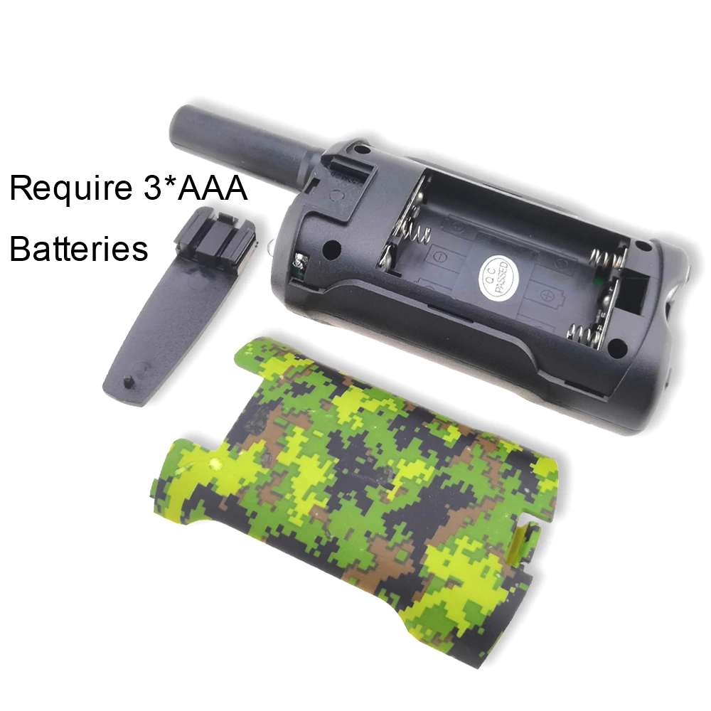 Портативный мини дети рации диапазон до 6 км 8/20/22CH ФРС/GMRS400-470MHZ Camo два рации домофон подарки для детей