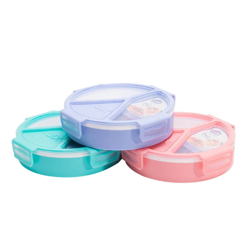 Ланч-бокс 3 сетки BPA Free Microwavable детский Bento с ложкой Портативный контейнер для