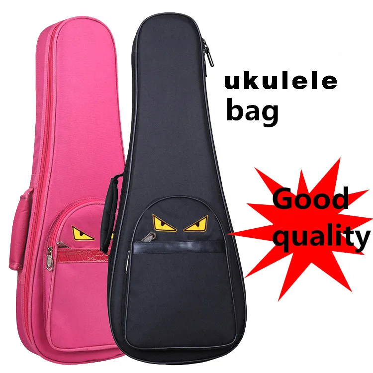 Cool ukulele bag backpack case 21''soprano 23'' 24'' concert 26'' inches tenor uku cover Ukues pink black good