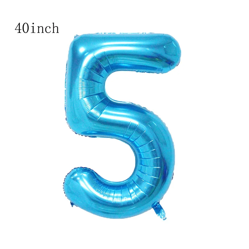 40inch blue 1 Набор игрушек история Базз светильник год воздушные шары мультфильм фольга гелий 40 дюймов номер синие шары История игрушек с днем рождения шары - Цвет: 40inch blue