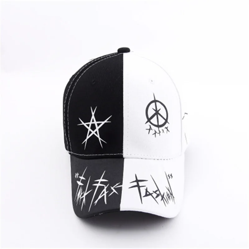 Kyncilor Спортивная шляпа Корейский Chao Рен хип хоп солнцезащитный козырек черный