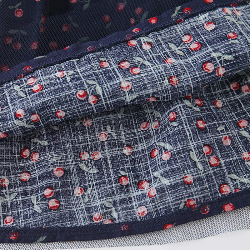 Милое милое платье для маленьких девочек I.K QZ27015 модное темно-синего цвета с