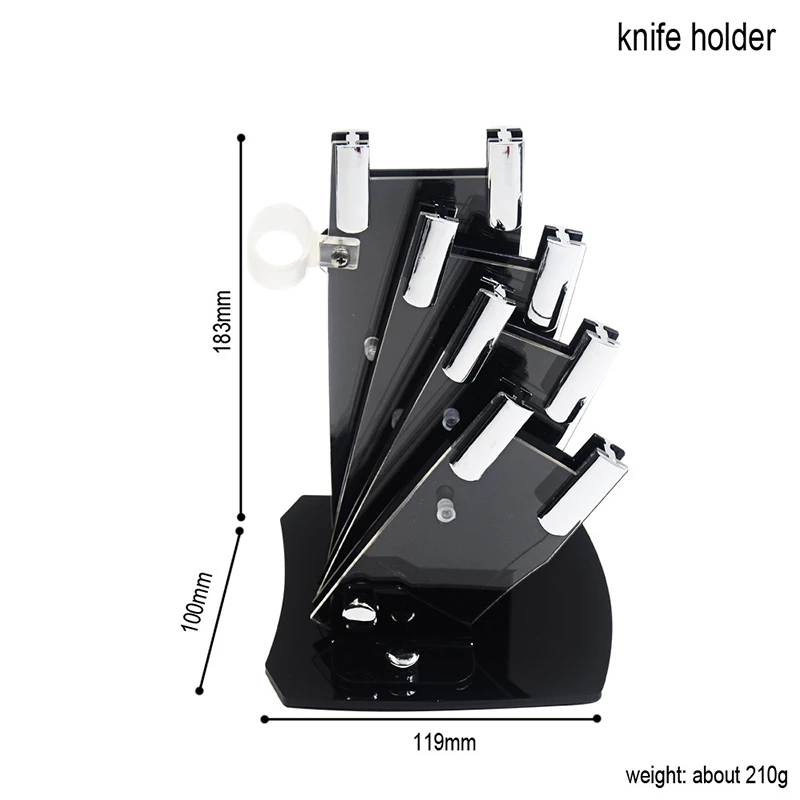Держатель для кухонных ножей набор из 5 предметов подставка керамических 3 4 6