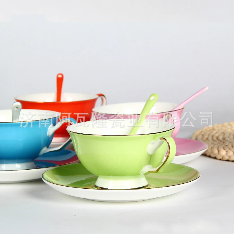 Европейская Высококачественная кофейная чашка цвет костюм костяной фарфор tumblerfu