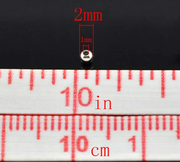 3000 шт. 2 мм Гладкие Круглые прокладки мини бусины для изготовления ювелирных