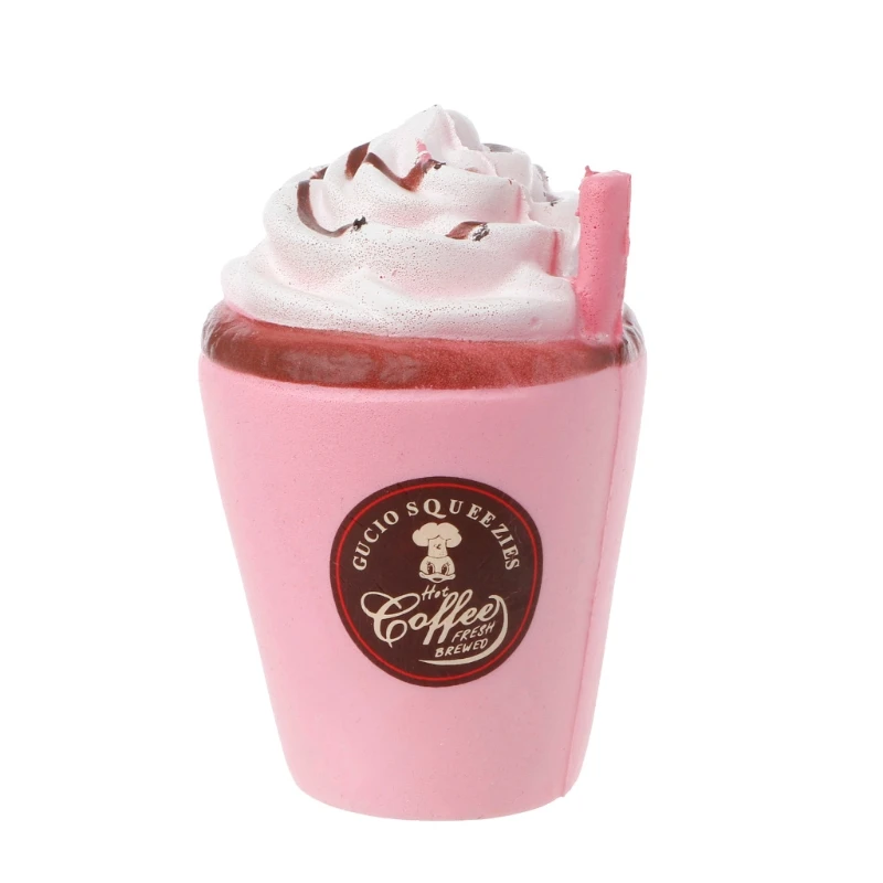 

1 шт. 11 см малыш Squeeze игрушки Кофе пить самостоятельно стаканчик для мороженого Форма мягкие игрушки Kawaii запах медленно поднимающийся сжатие...