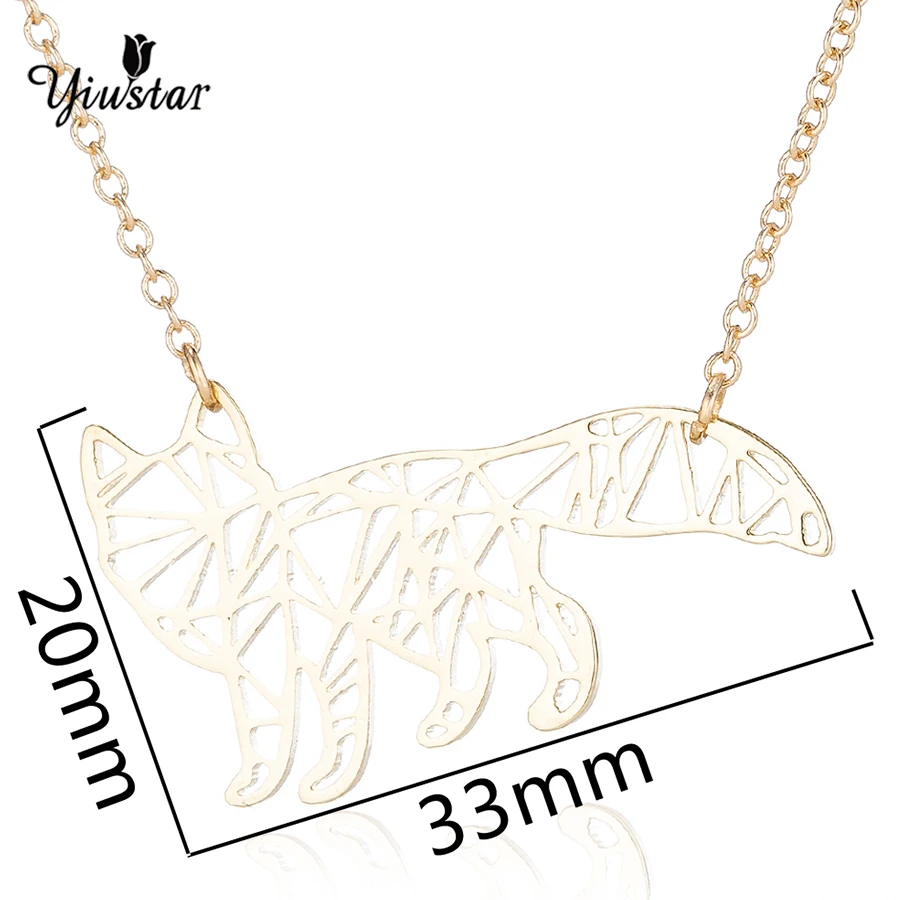 Женское Ожерелье yiustar из нержавеющей стали Длинное колье с подвеской в виде