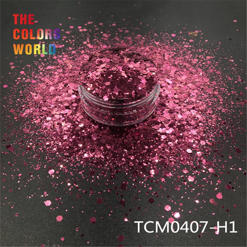 TCT-193 Шестигранная форма металлический обычный цвет лак для ногтей для дизайна ногтей DIY Украшение для тела макияж FacePainting Руководство DIY