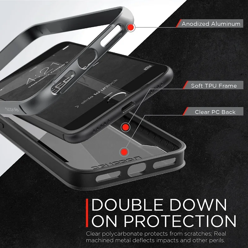 X-Doria защитный чехол для iPhone 7 8 Plus военный класс защитный чехол для телефона для iPhone 7 8 Plus Алюминиевый Чехол