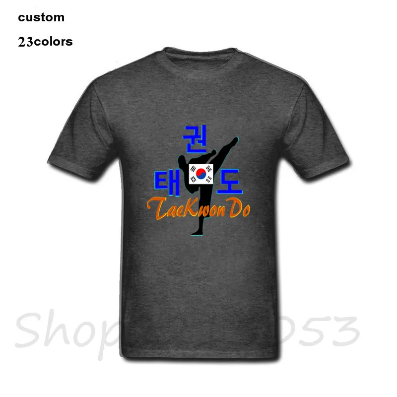2018 забавные мужские футболки Корейская Боевая искусство тхэквондо мастер