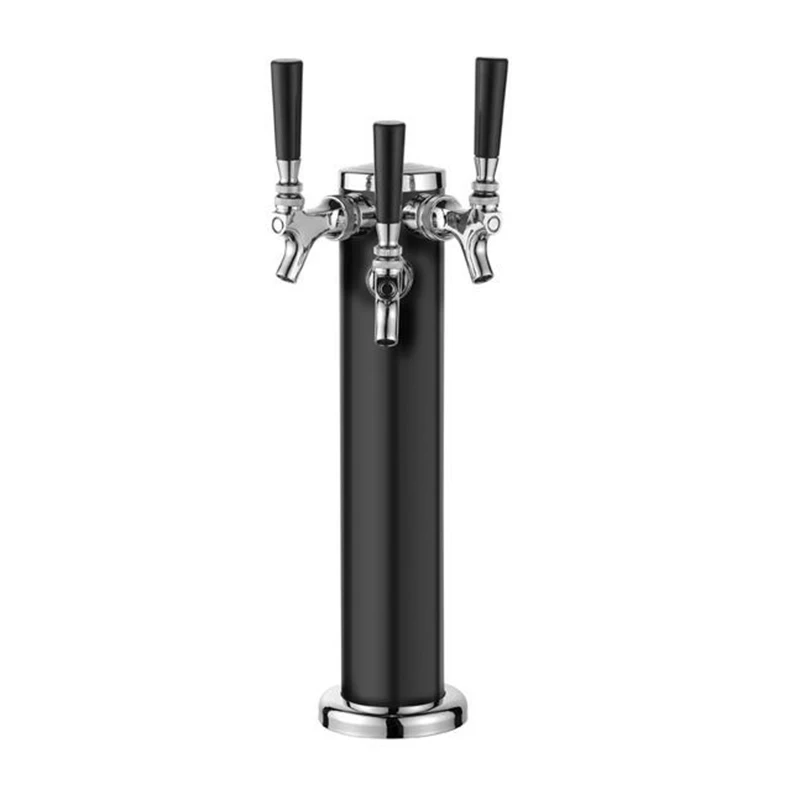 Black Homebrew пивной кран 201 из нержавеющей стали пивная башня с тремя кранами пиво регулируемое управление потоком пивоваренный инструмент Аксессуары - Цвет: Black