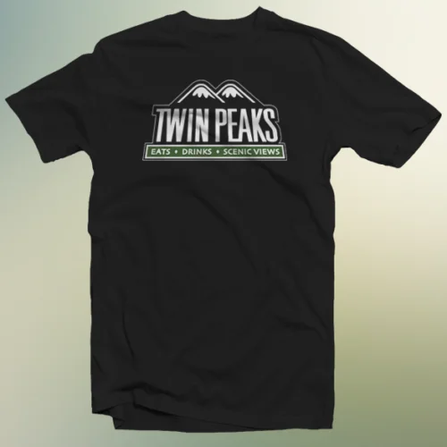 Мужская футболка из 100% хлопка унисекс крутая ТВ Серия Twin Peaks американская тайна
