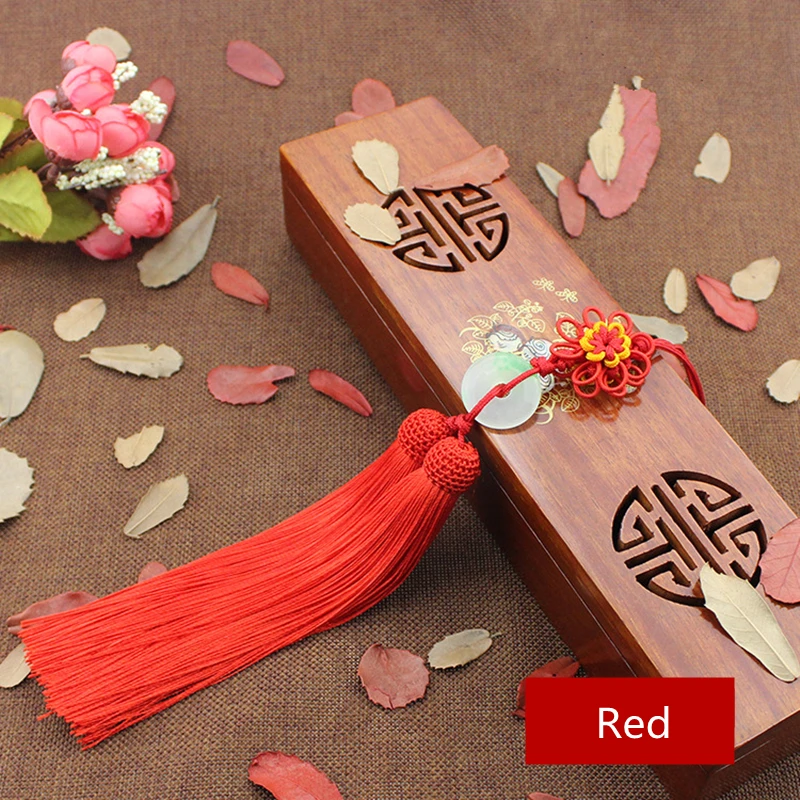 1 шт. с подсолнечником китайские узлы нефрит кисточкой брелок шапки ремни DIY