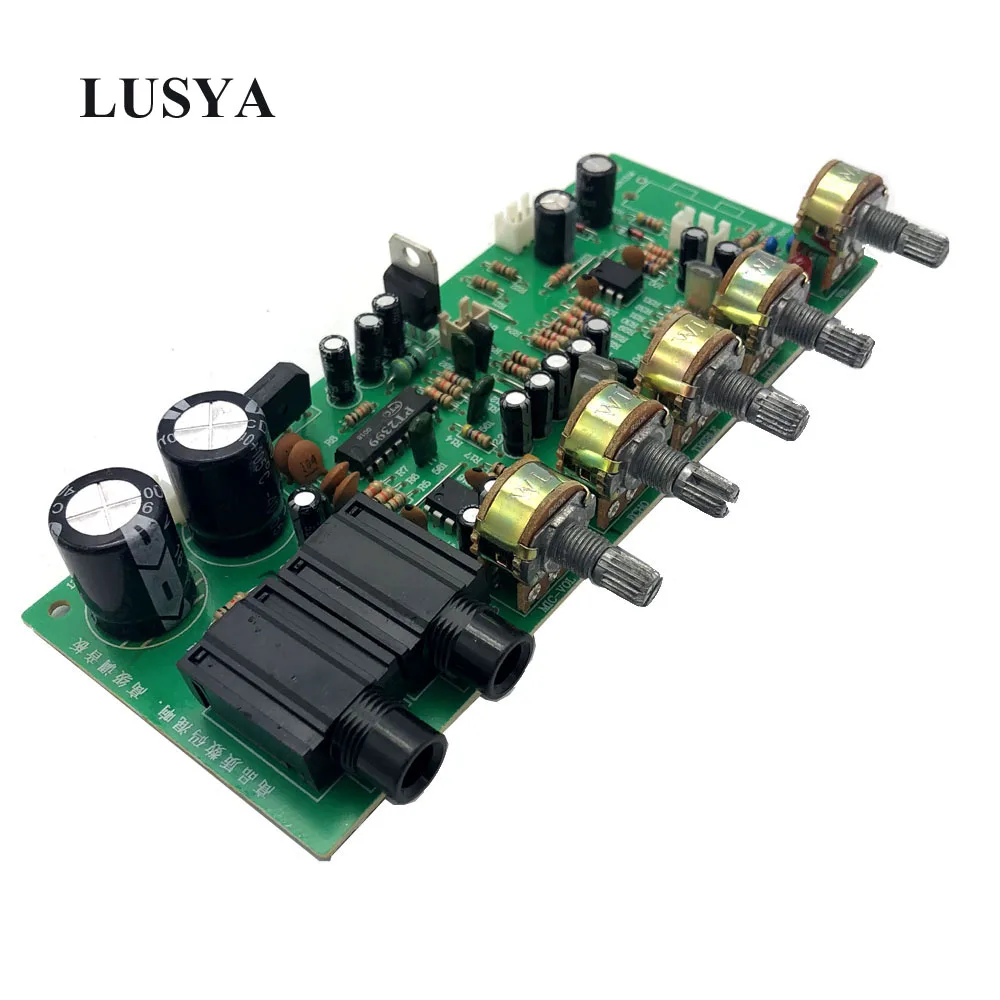 Lusya PT2399 караоке предусилитель доска Цифровой Bluetooth предусилитель микрофон тональная плата AC12-15V F6-012
