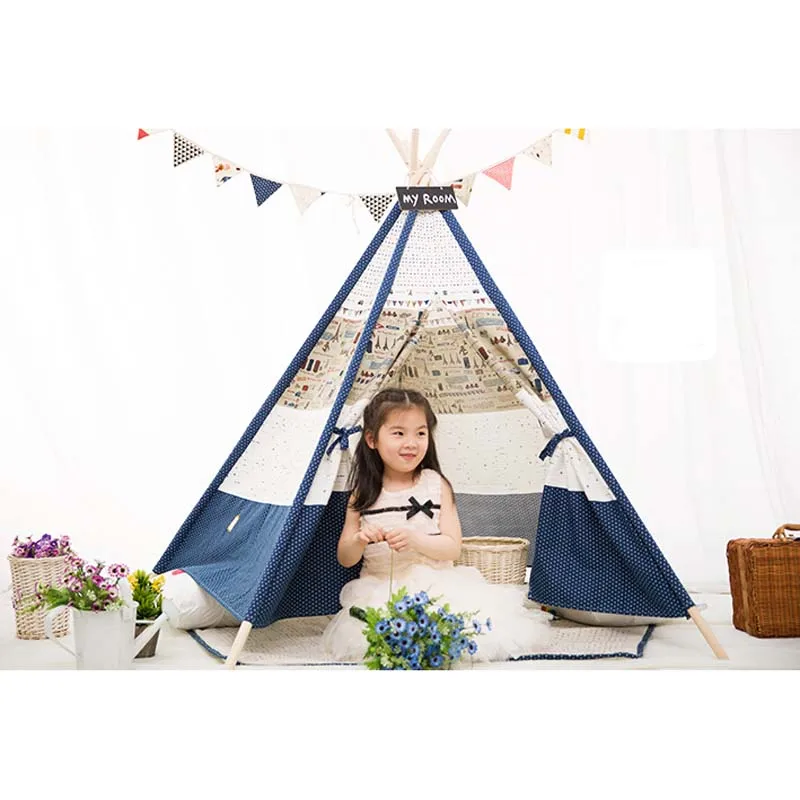 Детская игровая палатка из 100% хлопка Игровая для дома или улицы|teepee play tent|kids tenttoy