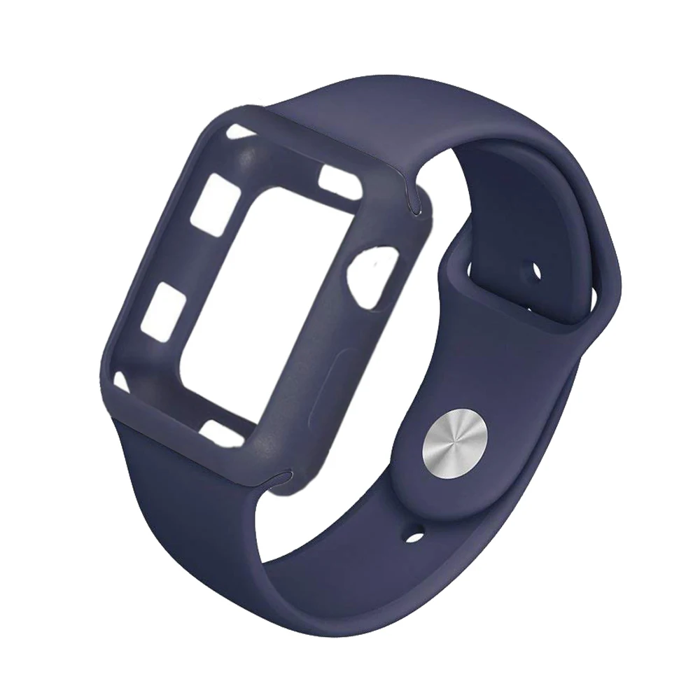 Хохлатый чехол + ремешок для apple watch band pulseira 4 3 42 мм/38 мм iwatch 44 мм/40 correa браслет