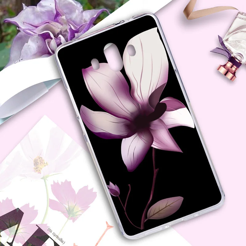 Чехол для Huawei Коврики 10 цветов Обложка Pro цветочный Рисунок Симпатичные Фламинго