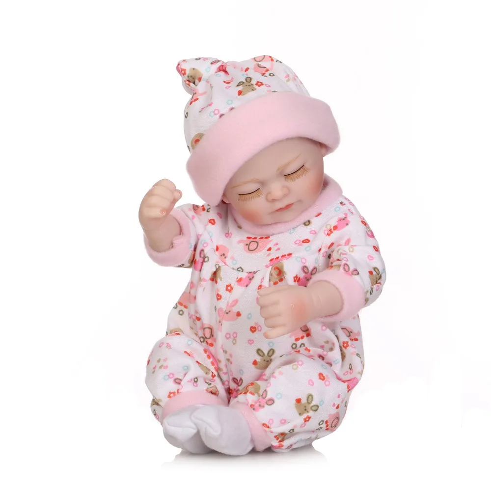 NPK 10 дюймов Полностью силиконовые куклы Reborn Baby, реалистичные, реалистичные, мини, настоящие куклы, реалистичные, Bebes, Reborn, игрушки для младенцев, для ванны, Playmate, подарок