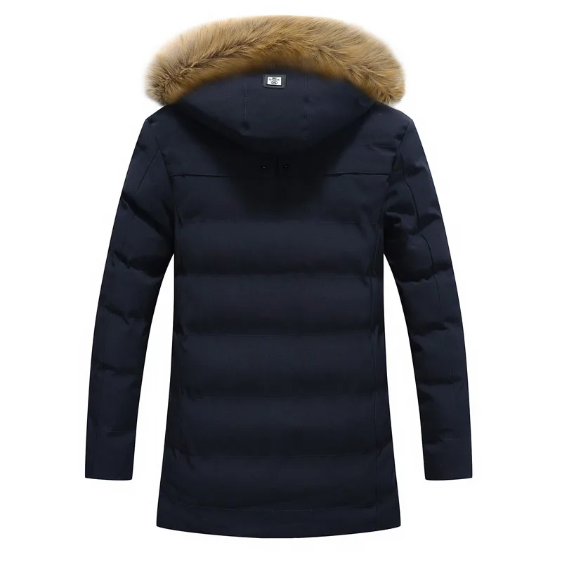 2018 зимние парки куртки Для мужчин теплая Повседневное толстые приталенная