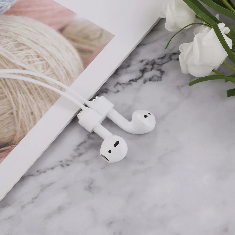 Airpods ремешок магнитный анти-потеря шеи Силиконовый Шнур для Apple беспроводной держатель для наушников магнитные Наушники Earpods крюк спортивный Чехол
