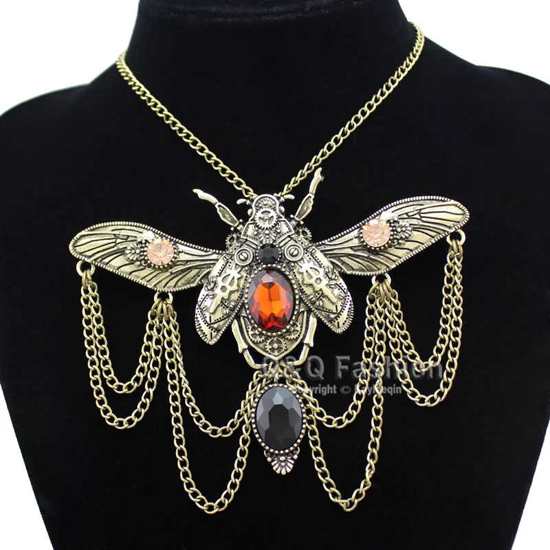 Винтажный кулон Khepri Scarab Beetle Overwatch чокер крупная цепочка стразы колье индийская