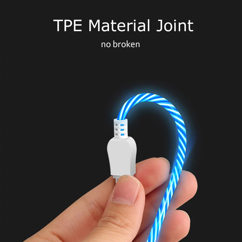 Rosinop 2.4A ночник Быстрая зарядка кабель USB Type C для xiaomi cabel зарядное устройство iphone