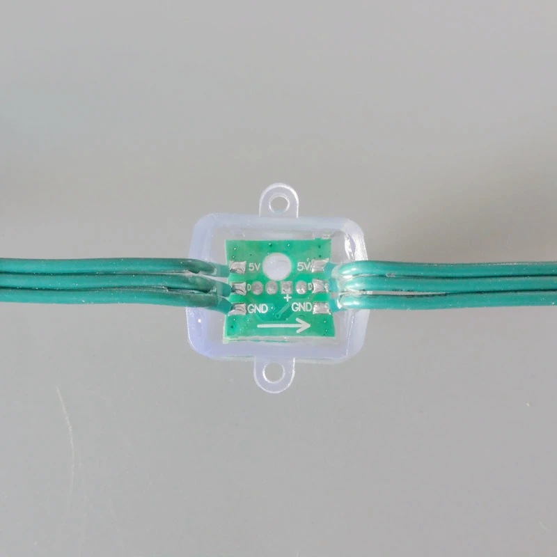 1000 шт 12 мм квадратный рассеянный цифровой RGB LED пиксели WS2811 IP68 DC5V | Лампы и