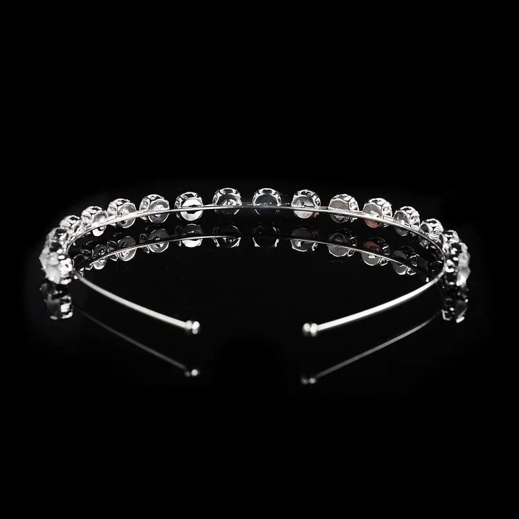 SLBRIDAL Стразы Хрустальная свадебная тиара головная повязка Свадебная Принцесса