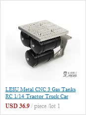 LESU металлическая Батарейная коробка Воздушный бак Deco 1/14 Tmy MAN RC Тягач Модель TH02352